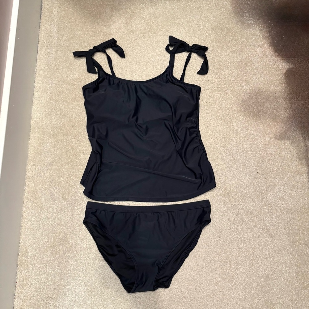 Kindred Bravely Tie Strap Nursing & Maternity Tankini Swimsuit (2pcs) - XL